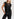 Black ruffled lace top with sequins Faume - seconde main