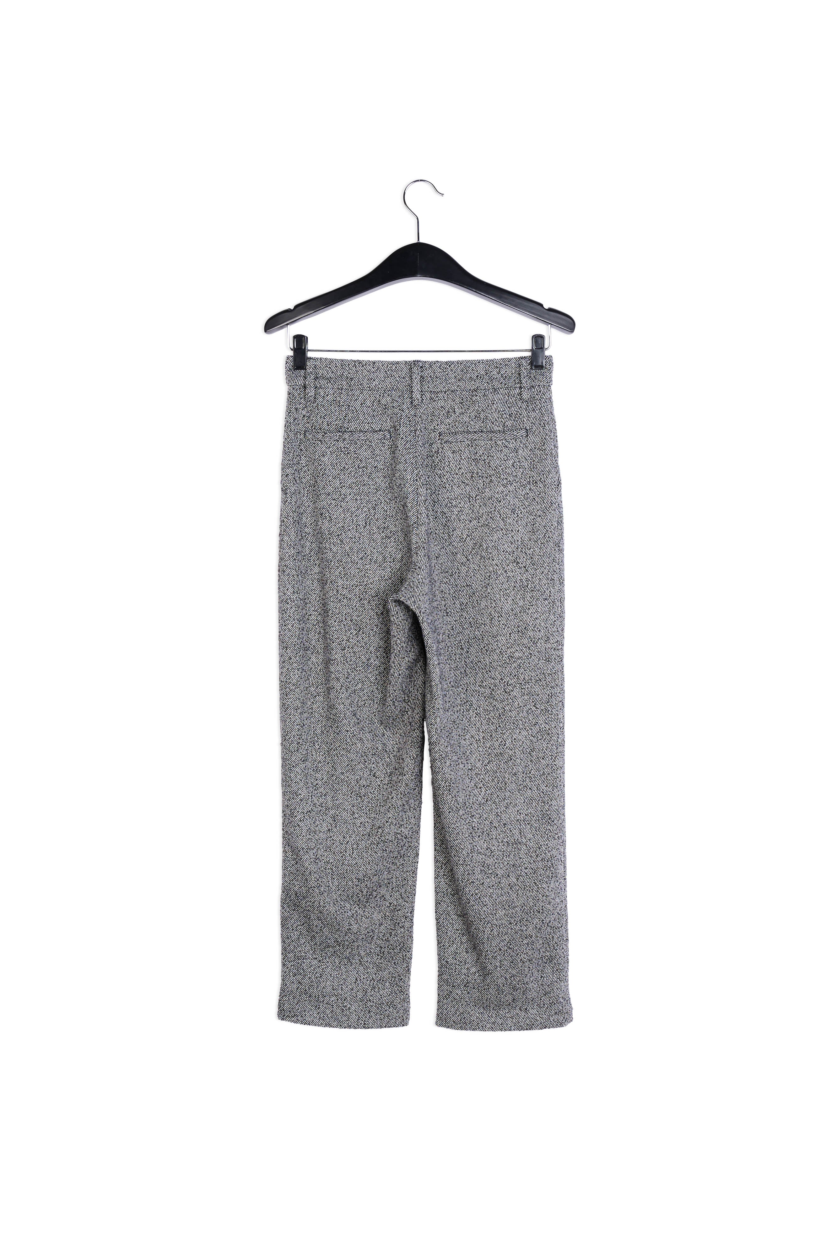 Grey mélange carrot-shaped pants RE—SSENTIEL | Essentiel second hand