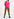 Neon pink sleeveless mohair-blend cardigan Faume - seconde main