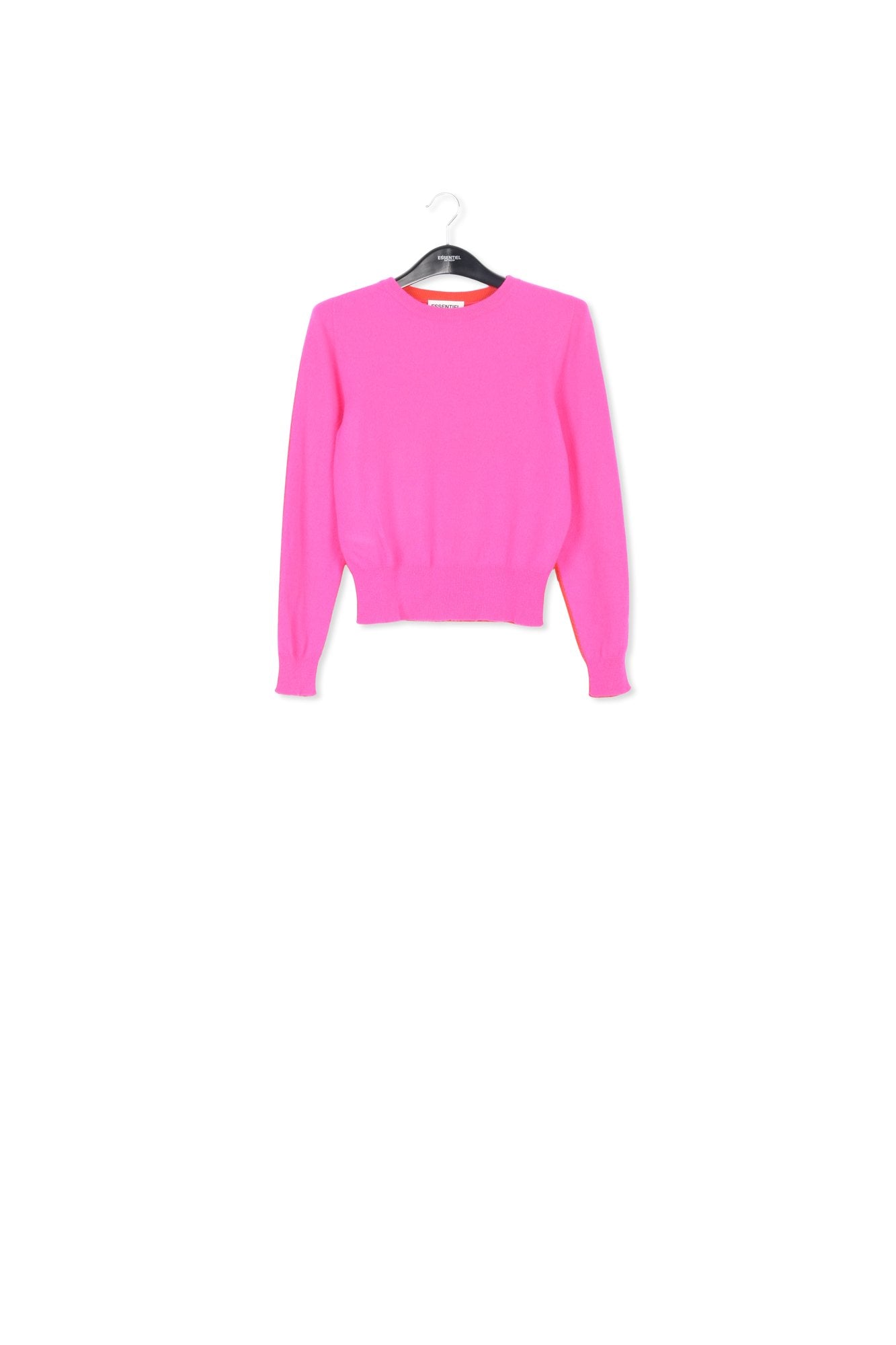 Pink and red merino-cashmere knit sweater RE—SSENTIEL | Essentiel second hand