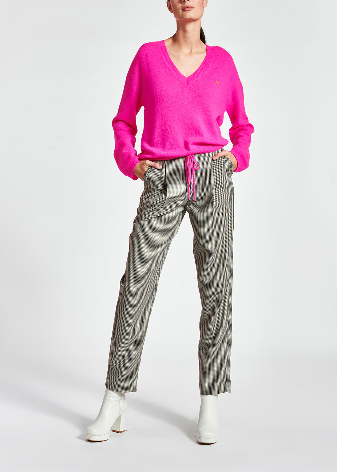 Pull rose en mérinos et cachemire RE—SSENTIEL | Essentiel second hand