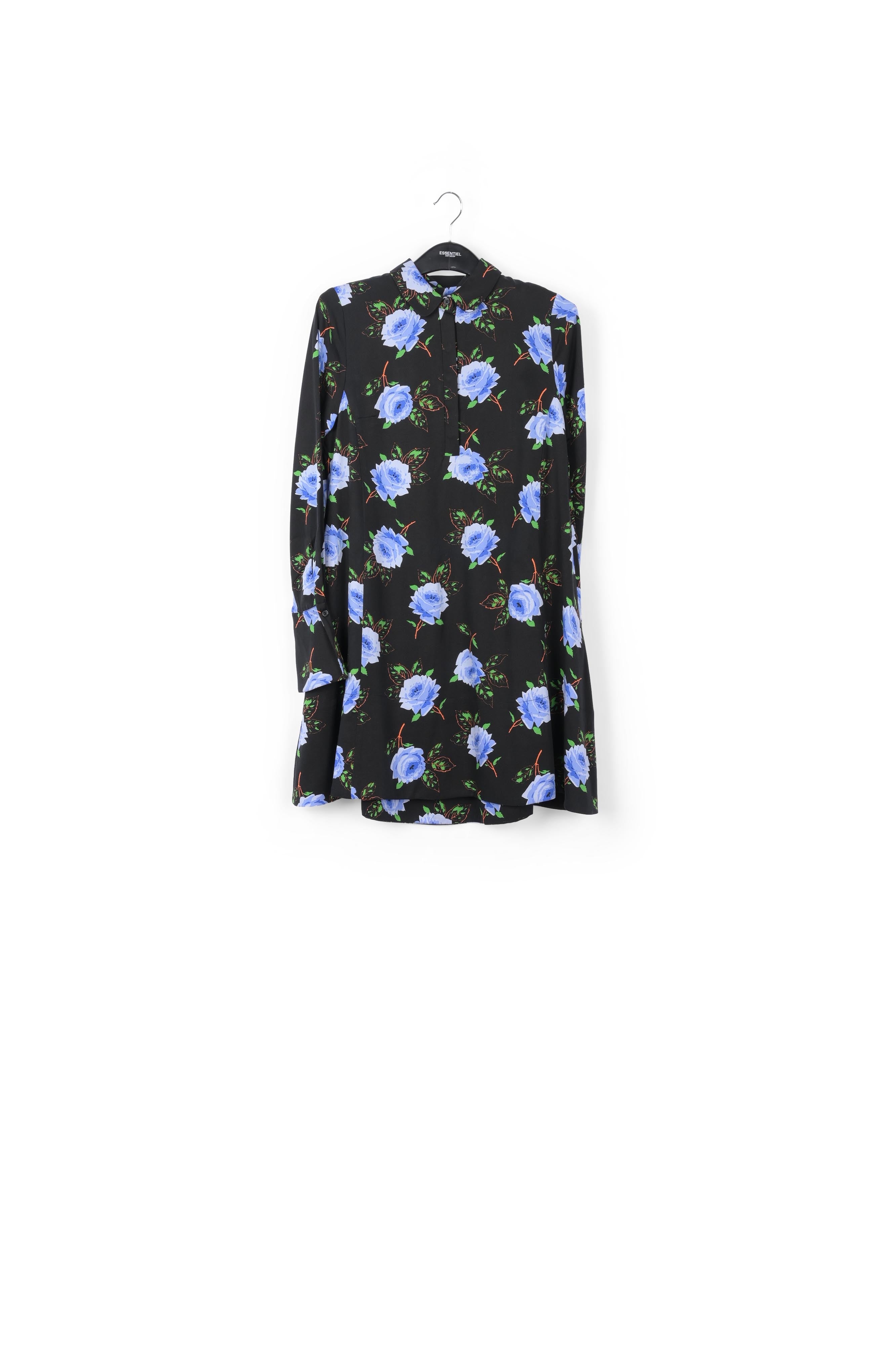 A-line dress with dark floral print RE—SSENTIEL | Essentiel second hand