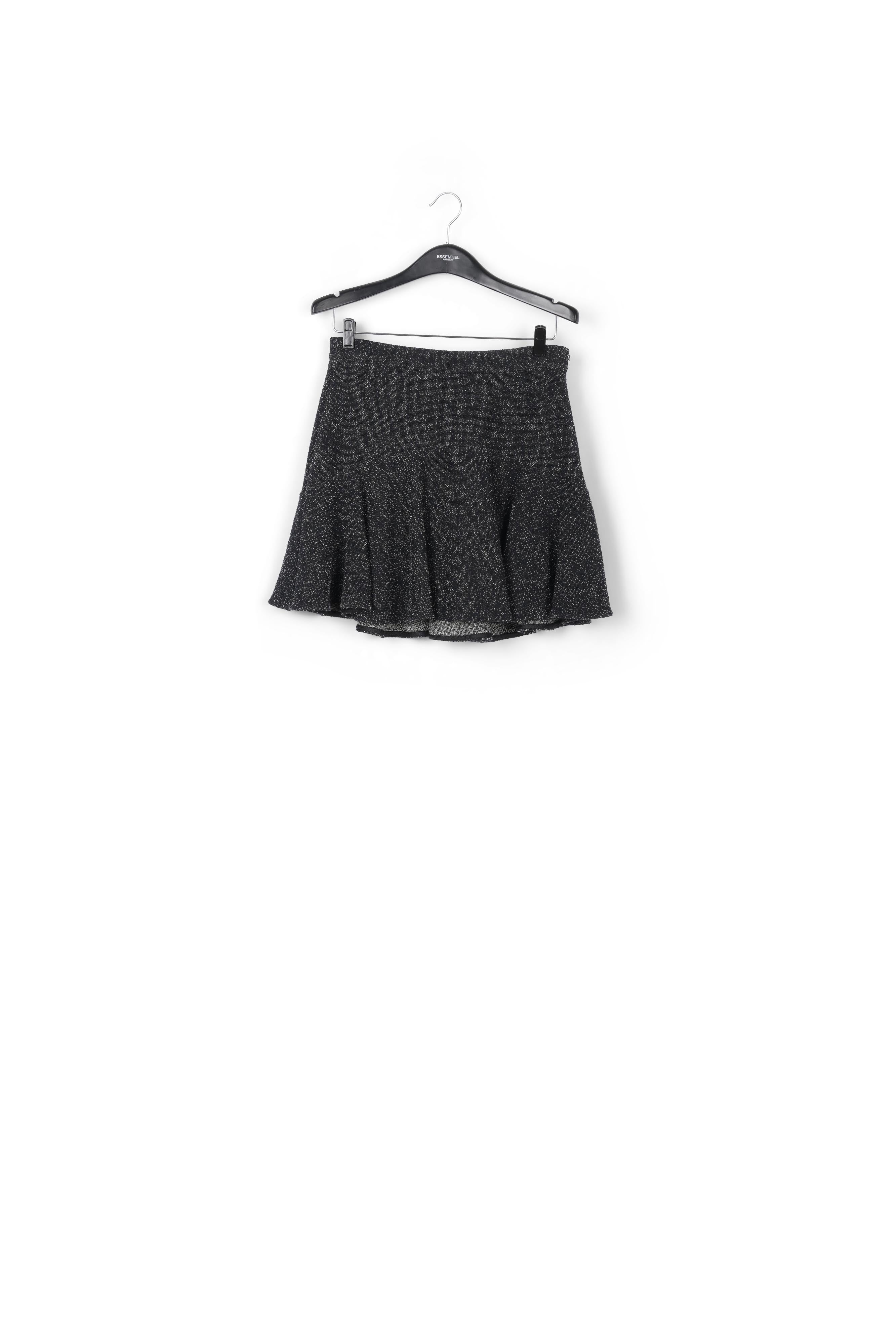 Zwarte minirok in bouclé RE—SSENTIEL | Essentiel second hand