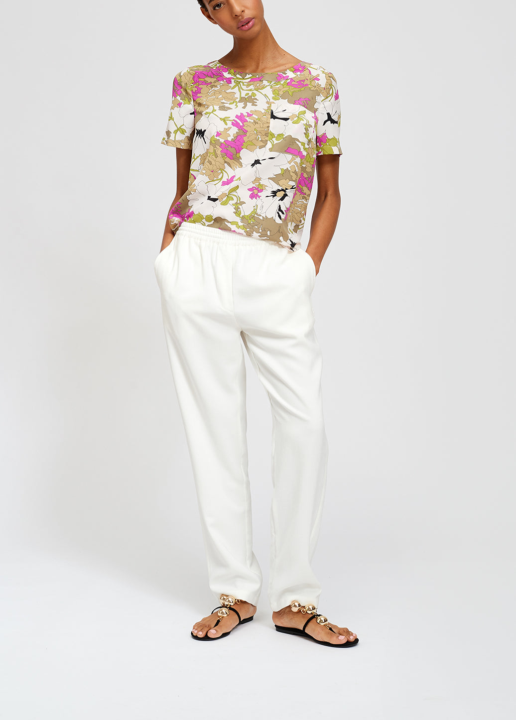 Off-white tapered pants RE—SSENTIEL | Essentiel second hand