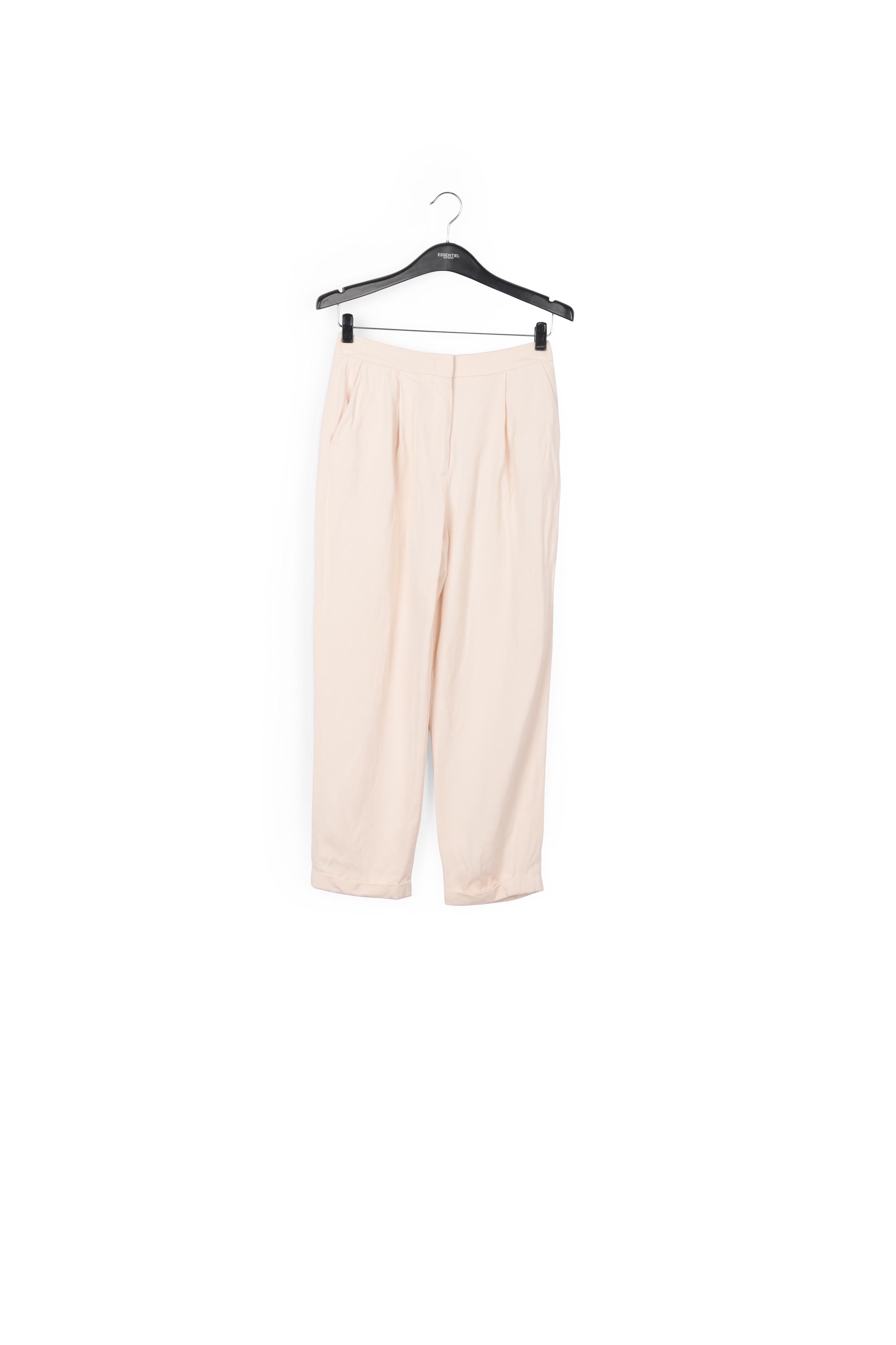 Gebroken witte broek met middelhoge taille RE—SSENTIEL | Essentiel second hand