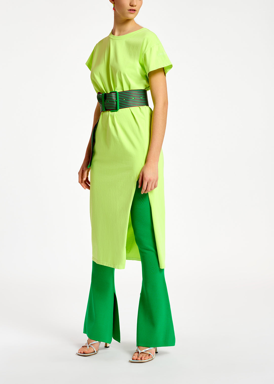 Fluogele T-shirtjurk van biokatoen-jersey RE—SSENTIEL | Essentiel second hand