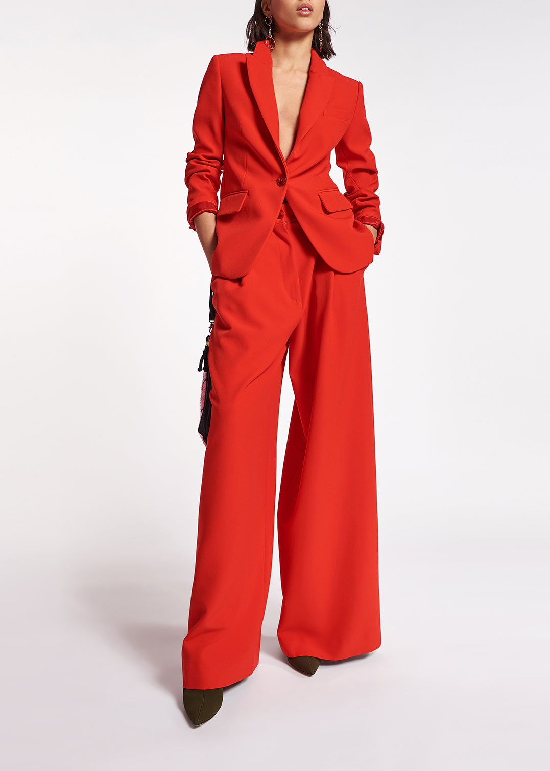 Veste rouge à coupe ajustée RE—SSENTIEL | Essentiel second hand