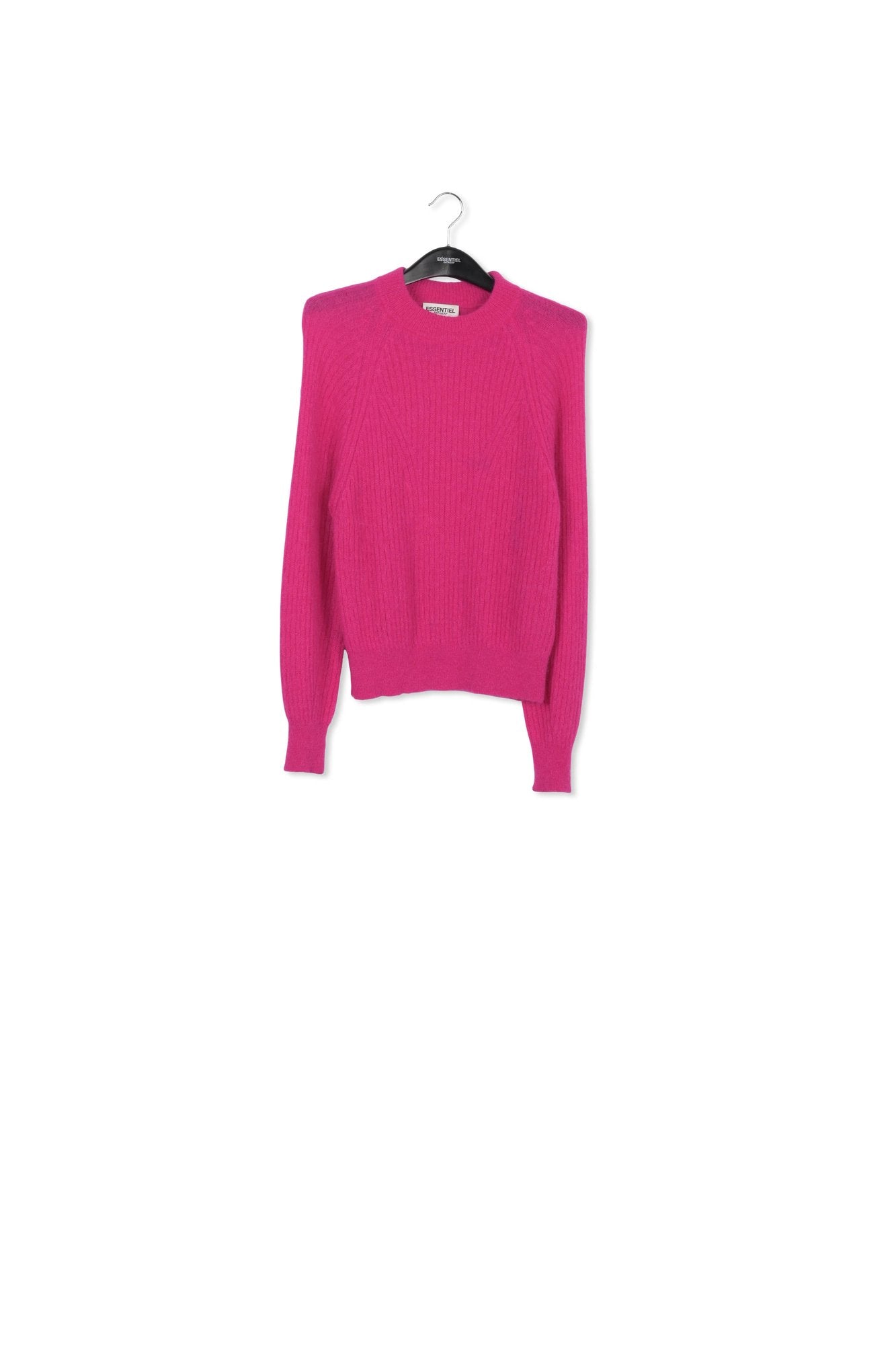 Pull ajusté en tricot fuchsia RE—SSENTIEL | Essentiel second hand
