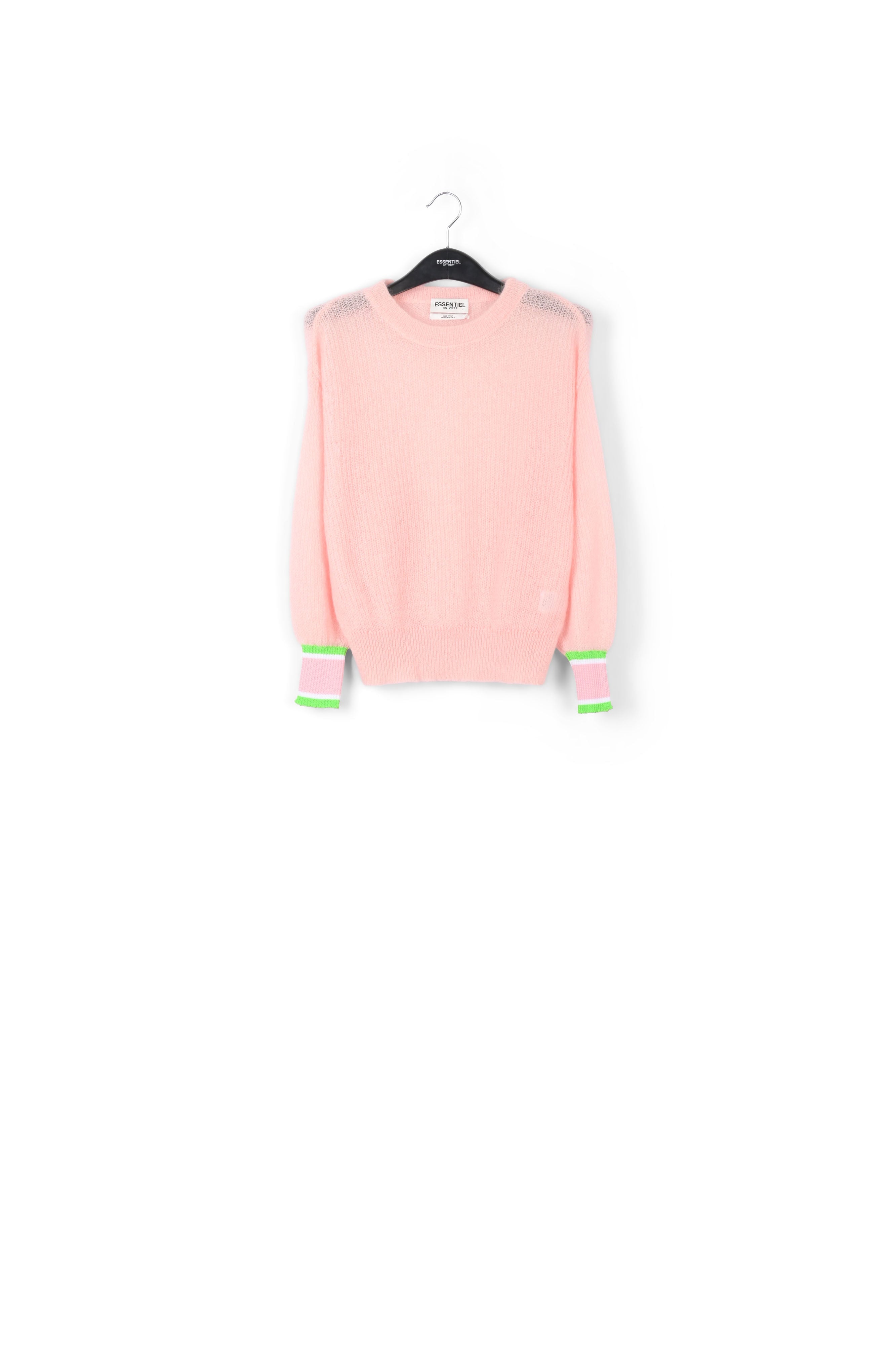 Light pink mohair and wool blend sweater RE—SSENTIEL | Essentiel second hand