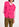 Neon pink sleeveless mohair-blend cardigan Faume - seconde main
