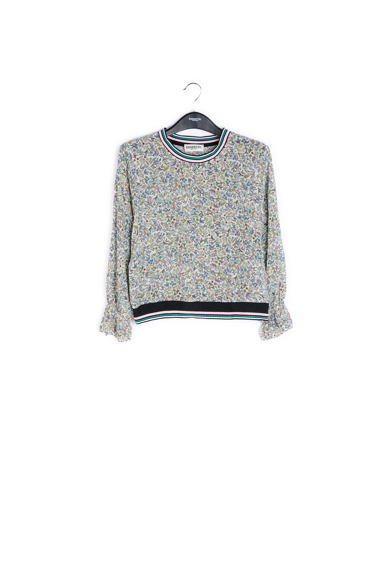 Top with frilled sleeves RE—SSENTIEL | Essentiel second hand