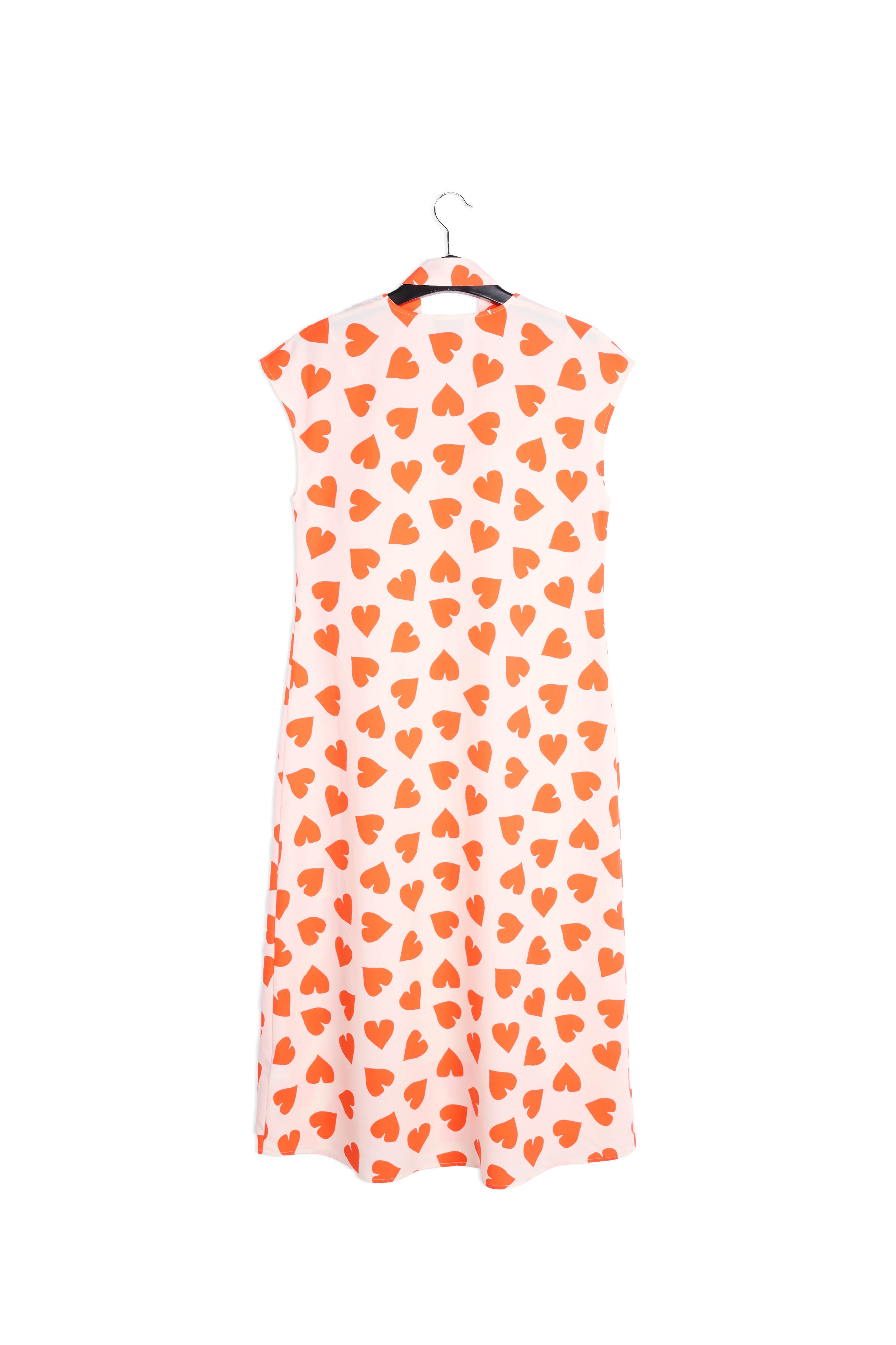 Red heart print summer dress RE—SSENTIEL | Essentiel second hand