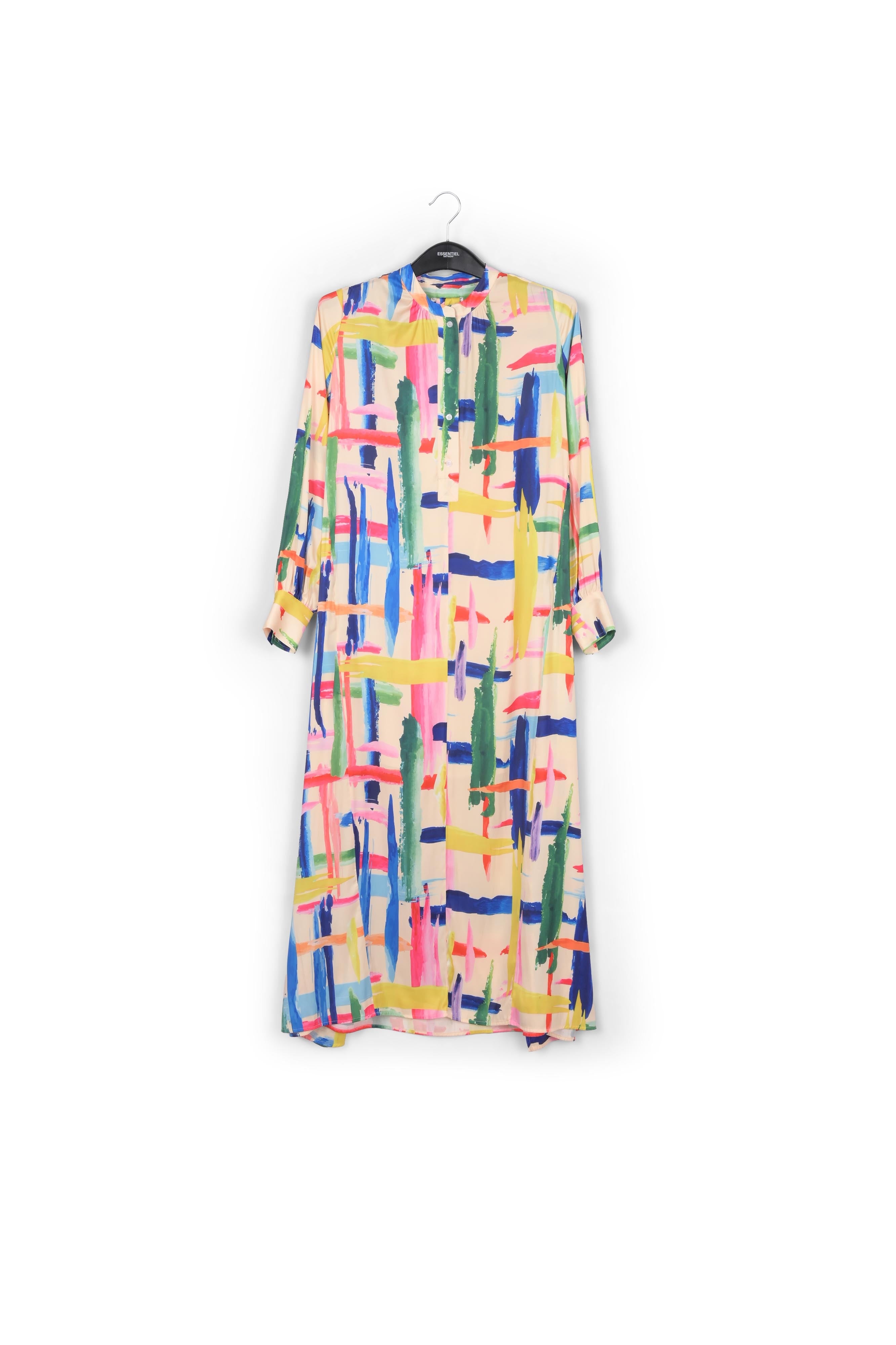 Multicolored graphic striped shirt dress RE—SSENTIEL | Essentiel second hand