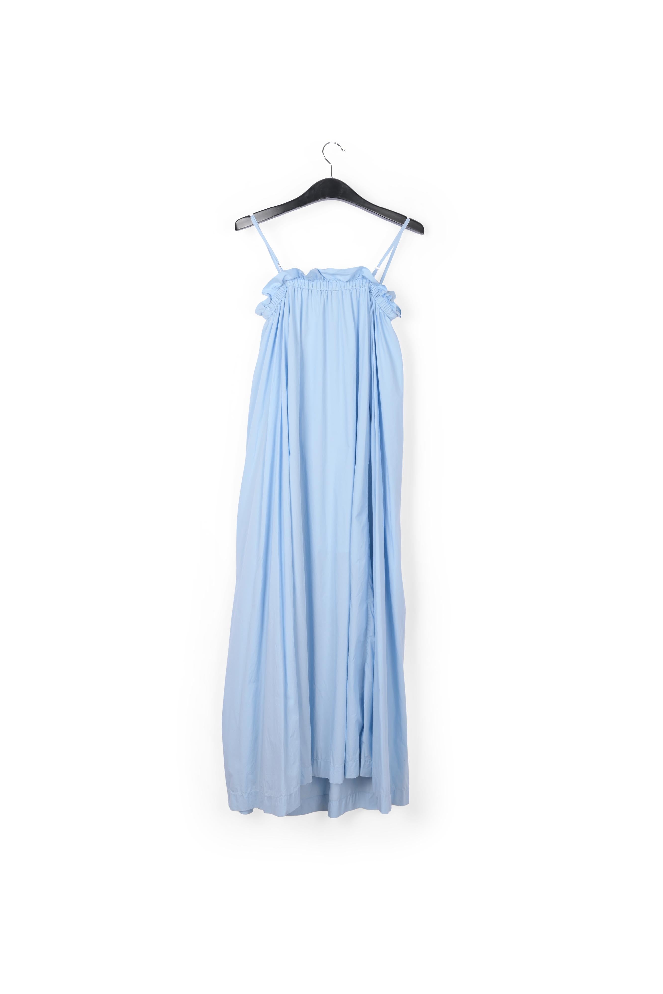 Light blue cotton maxi dress RE—SSENTIEL | Essentiel second hand