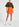 Oranje minirok met hoge taille Faume - seconde main