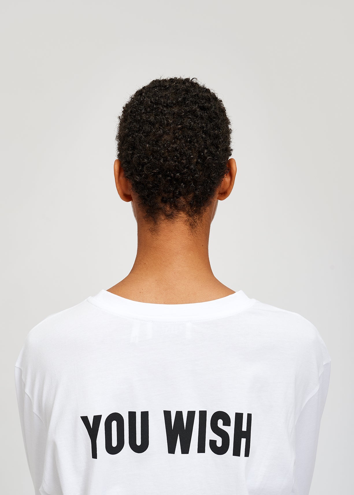 White long sleeve cotton t-shirt with print RE—SSENTIEL | Essentiel second hand