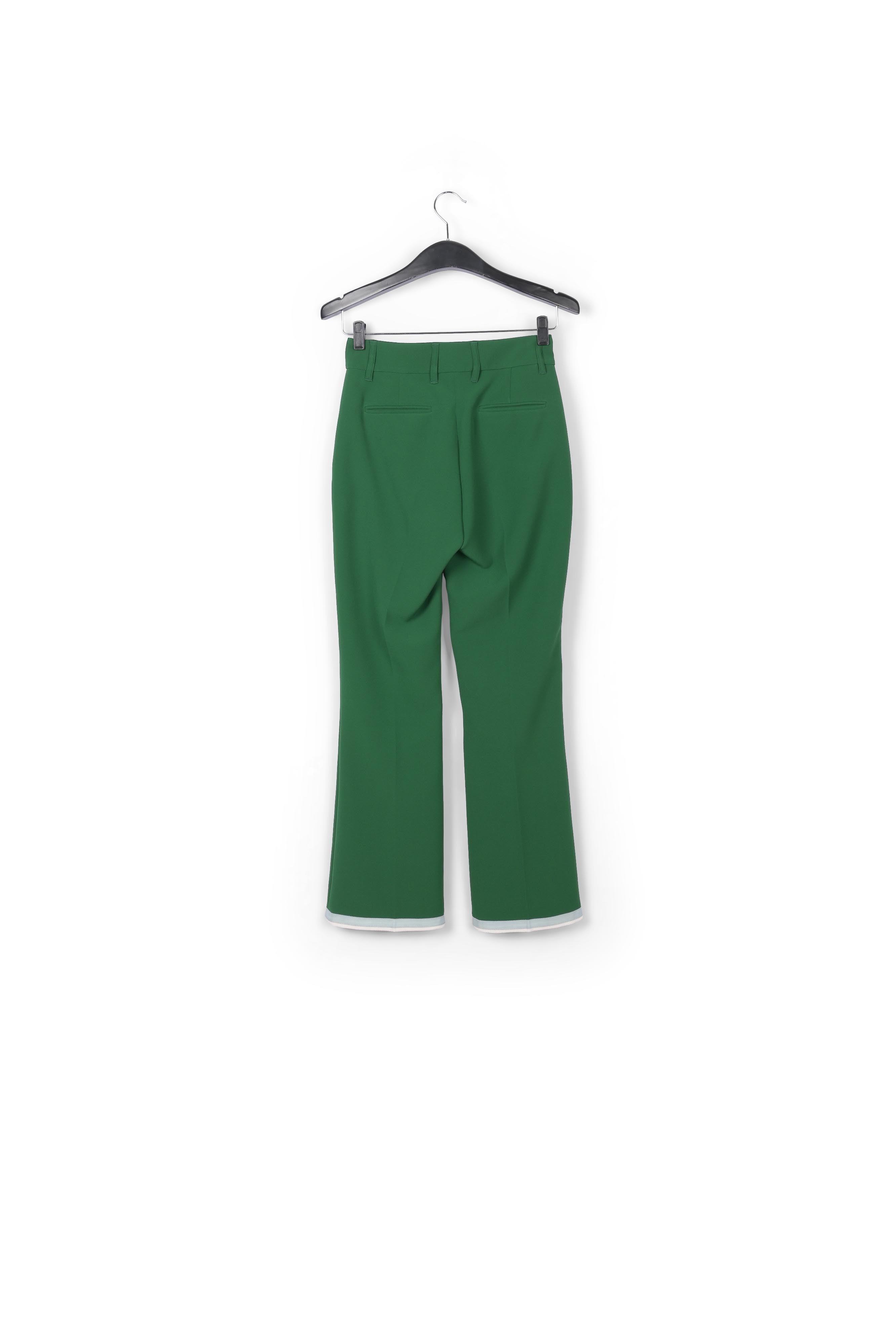 Dark green flared-fit pants RE—SSENTIEL | Essentiel second hand