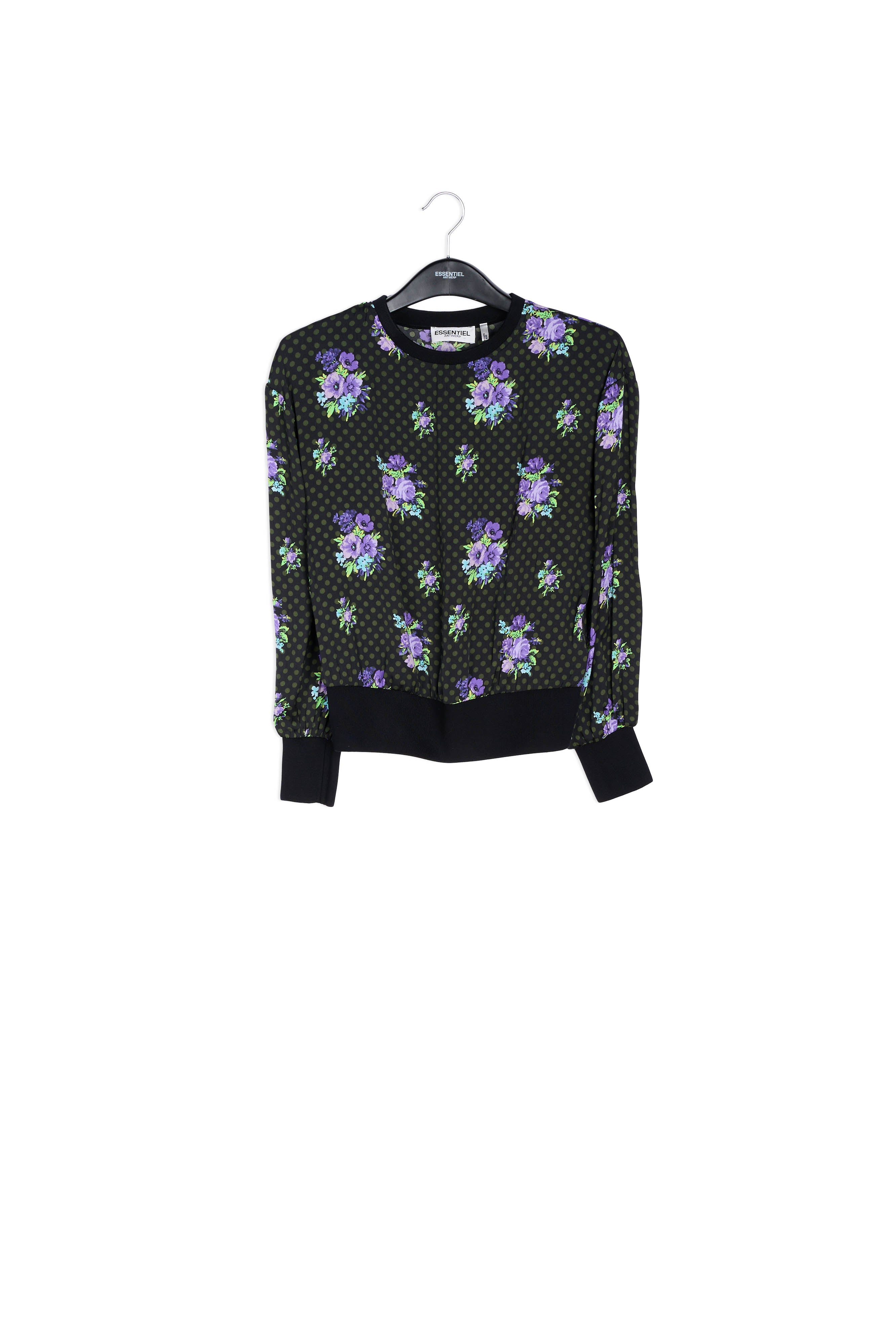 Top met stippen en bloemen RE—SSENTIEL | Essentiel second hand