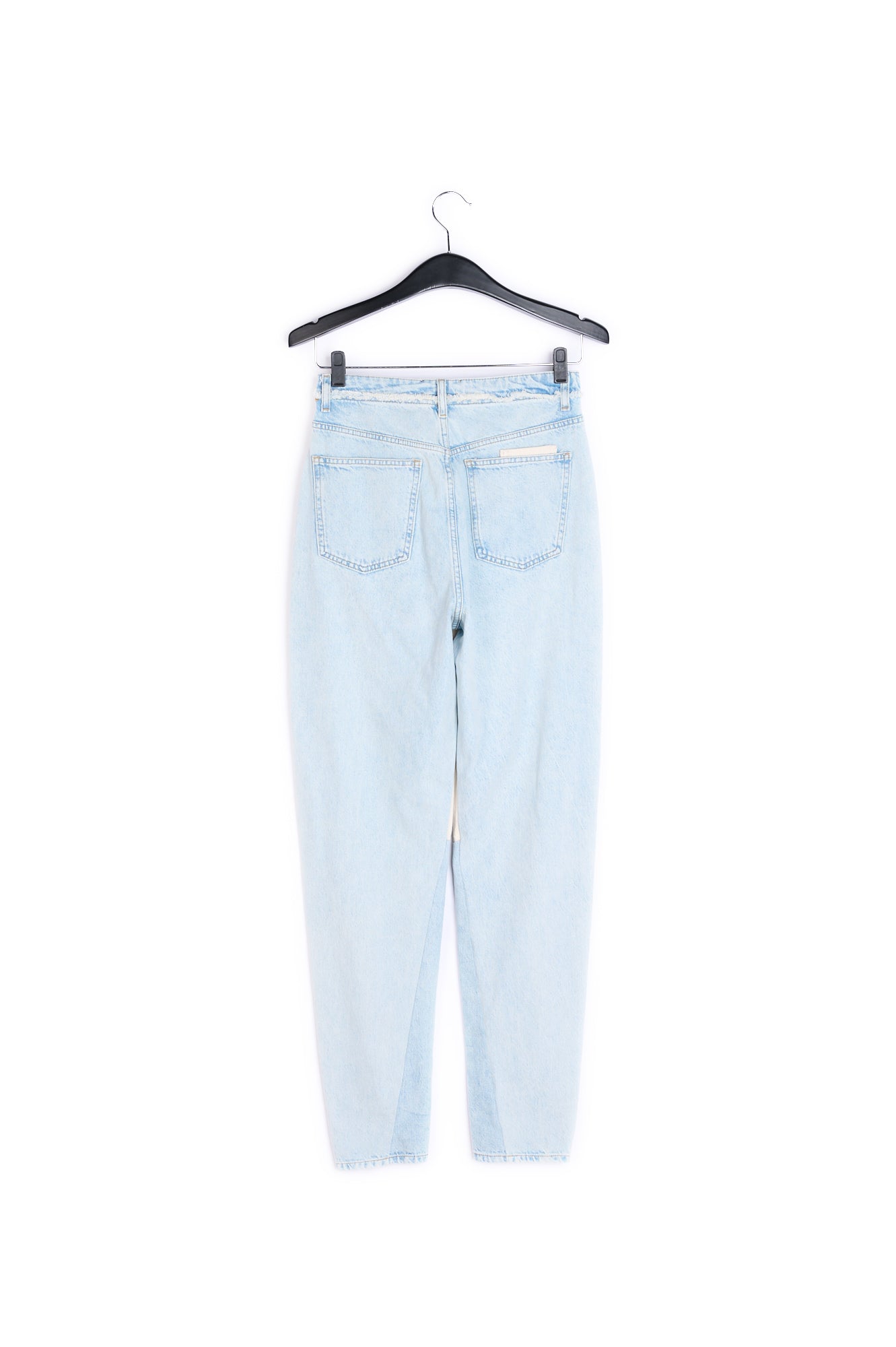 Off-white and light blue patchwork jeans RE—SSENTIEL | Essentiel second hand