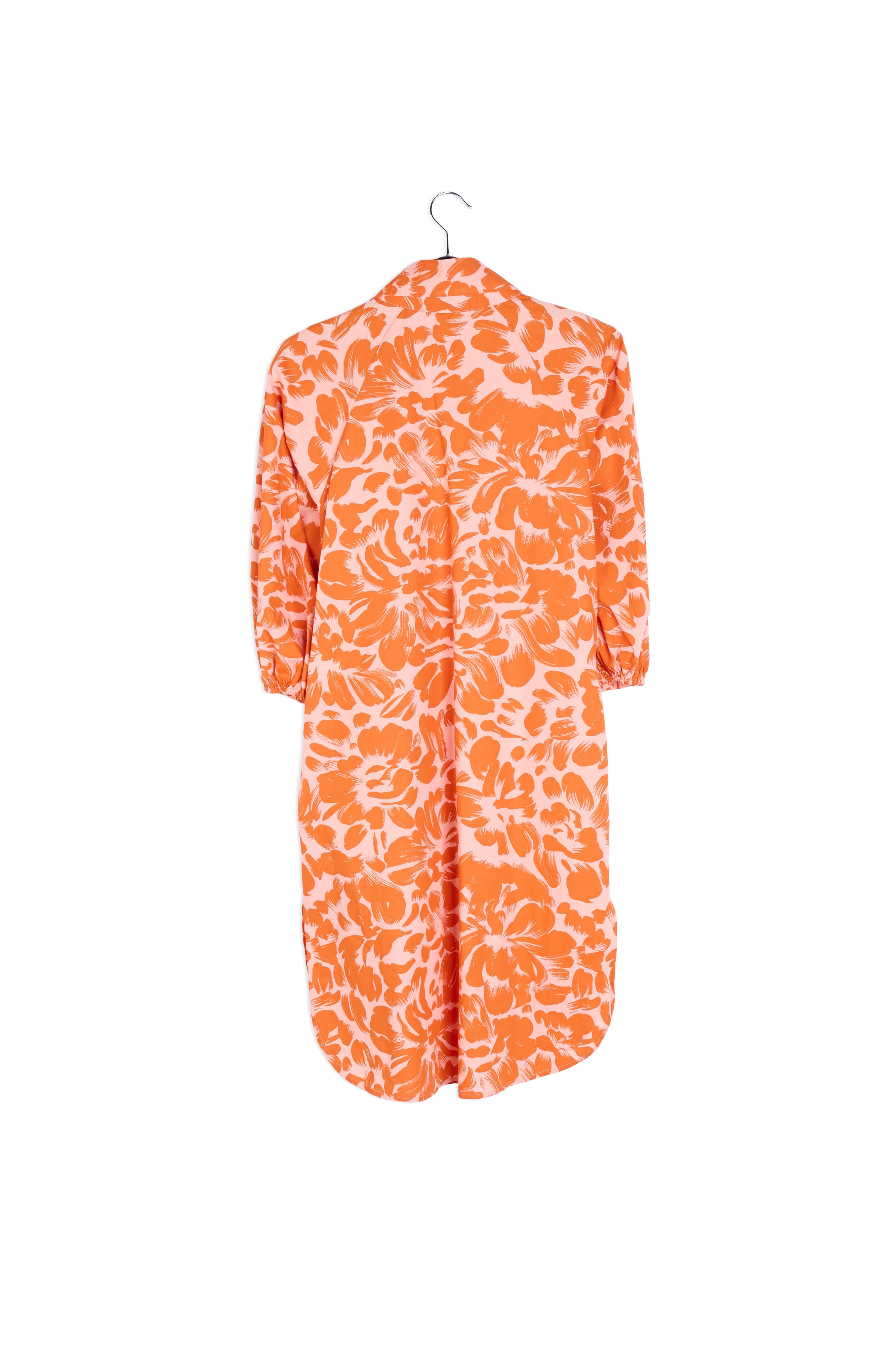 Light pink and orange floral-print mini dress RE—SSENTIEL | Essentiel second hand