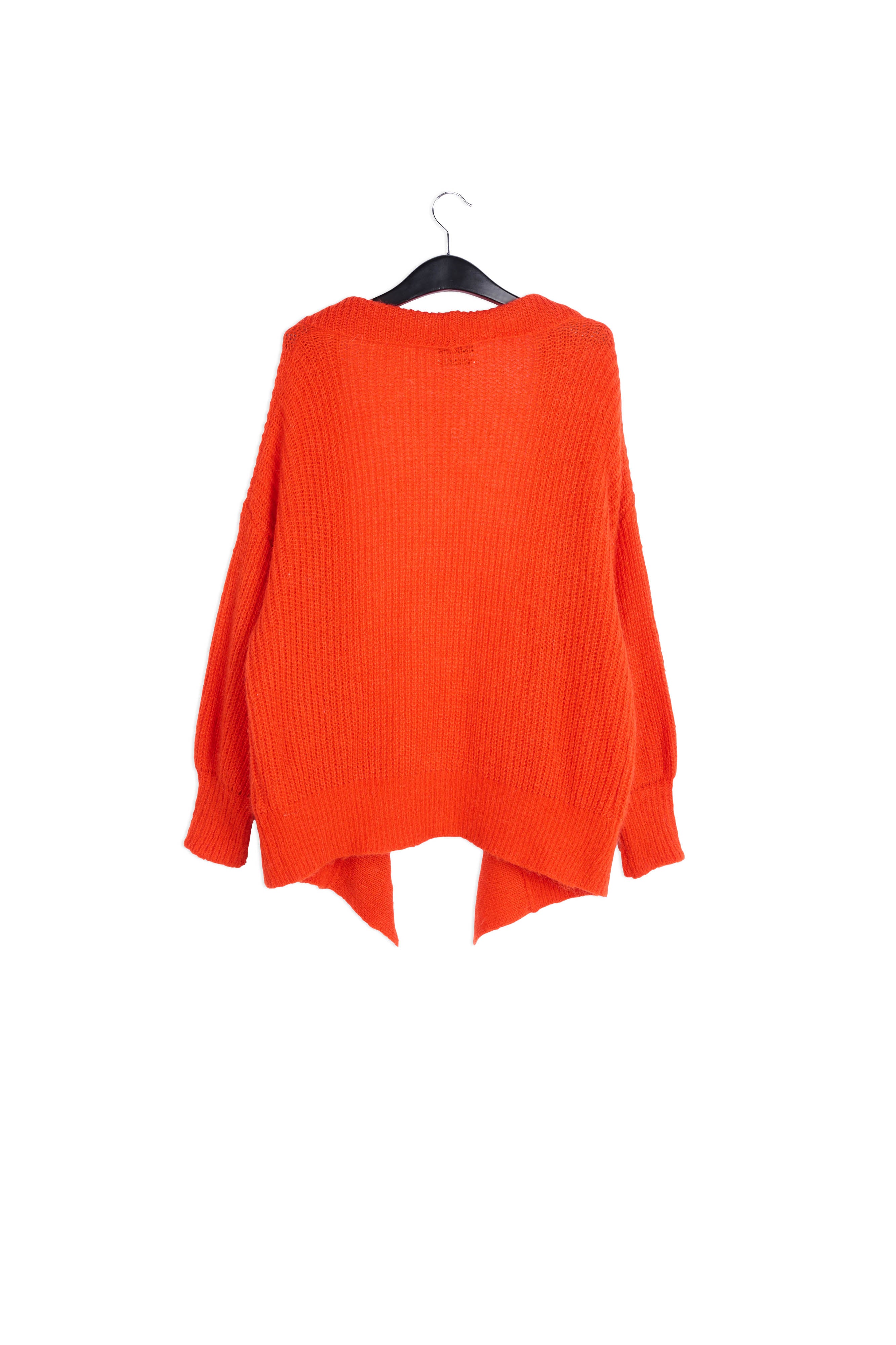 Orange shawl collar cardigan RE—SSENTIEL | Essentiel second hand