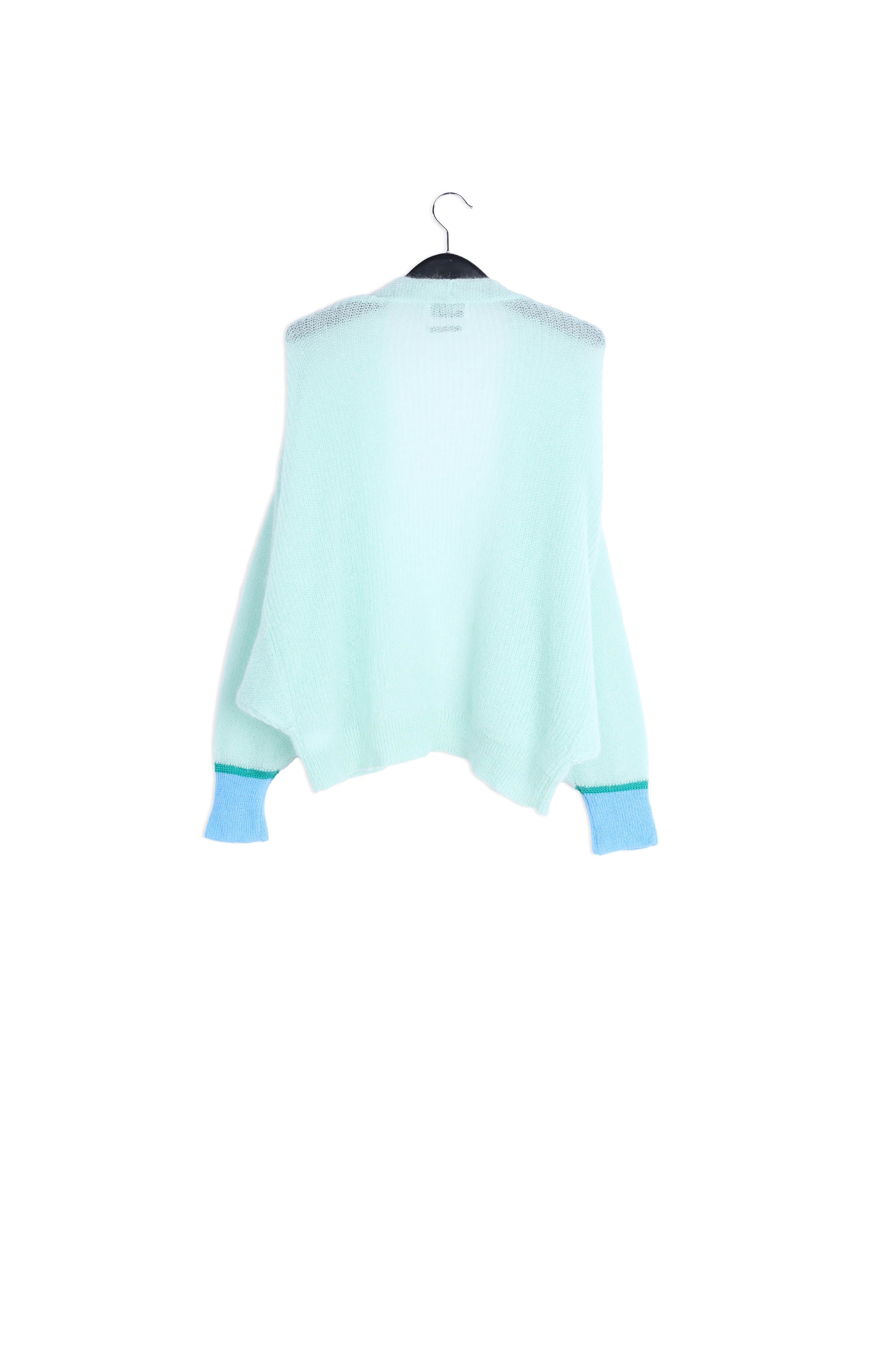 Light blue mohair-blend cardigan RE—SSENTIEL | Essentiel second hand