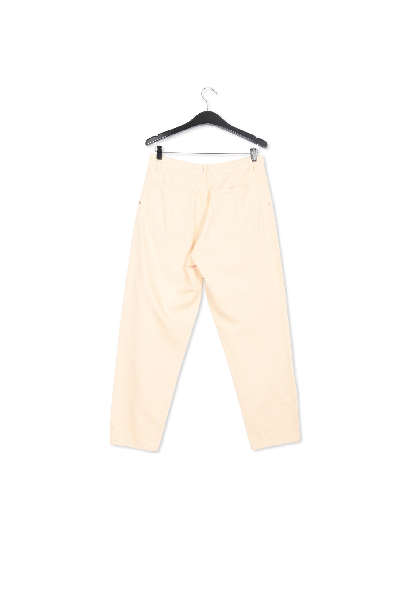 Ecru denim tapered high-rise jeans RE—SSENTIEL | Essentiel second hand