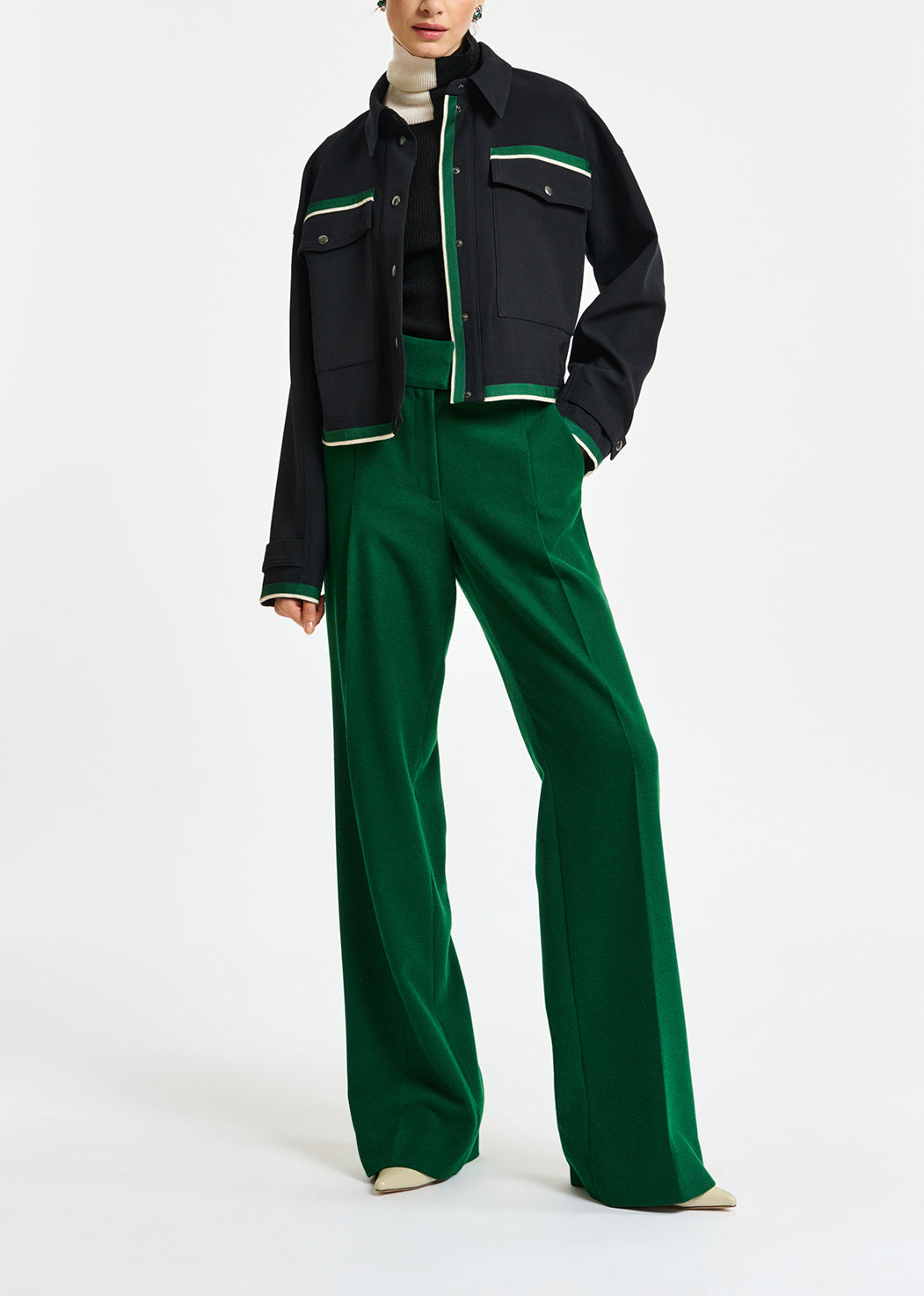 Black utility-inspired jacket RE—SSENTIEL | Essentiel second hand