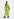 Green maxi-length dress with floral print Faume - seconde main