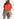 Orange ruffled short-sleeve top Faume - seconde main
