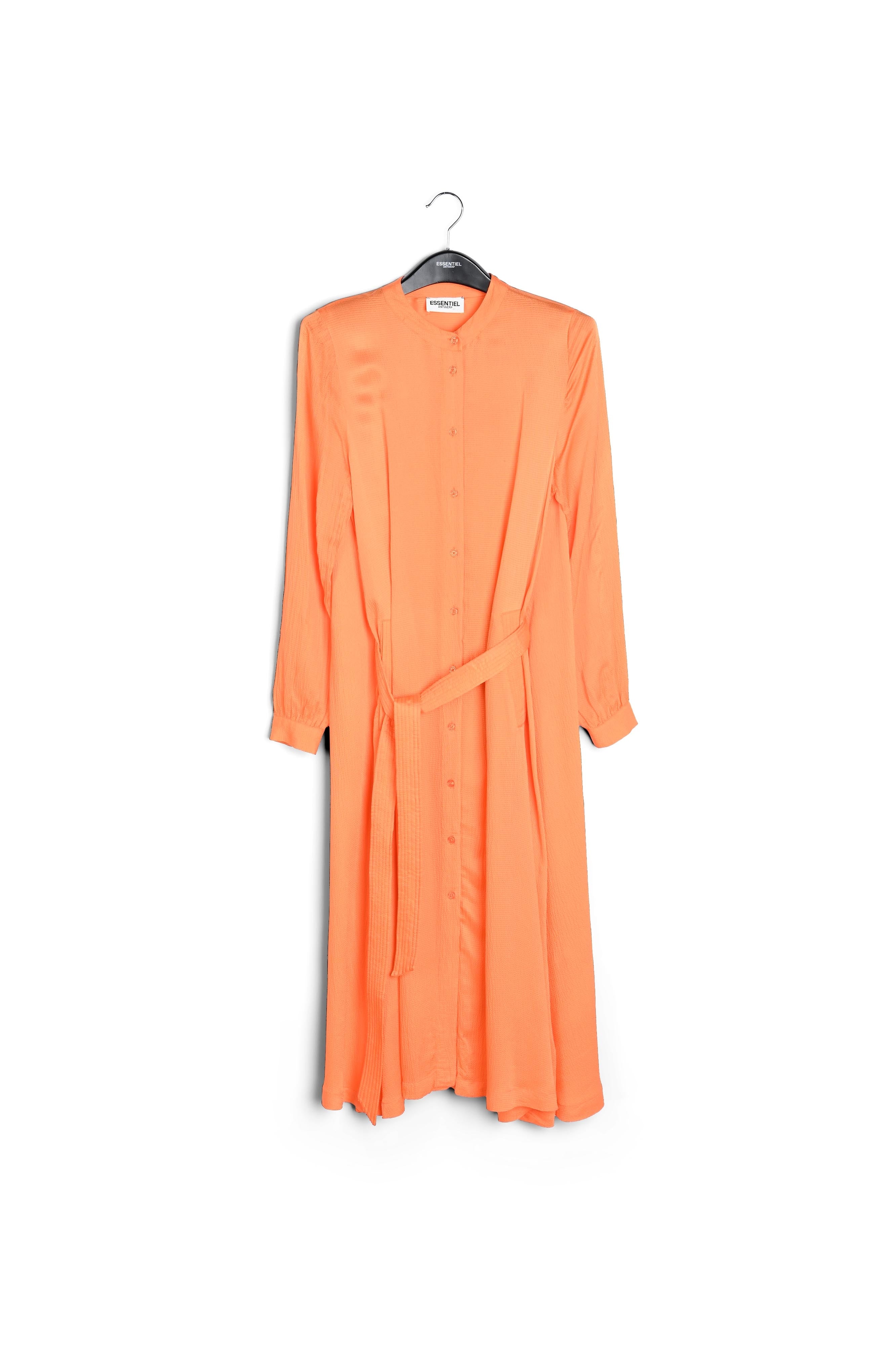 Oranje midi-hemdjurk RE—SSENTIEL | Essentiel second hand