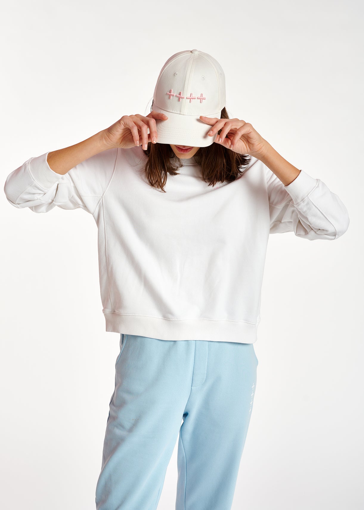 Off-white organic cotton-jersey sweatshirt RE—SSENTIEL | Essentiel second hand