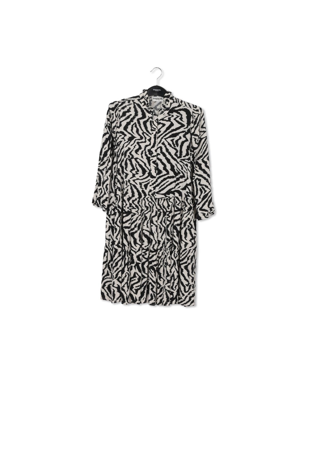 Zebra print and dots A-line mini dress RE—SSENTIEL | Essentiel second hand