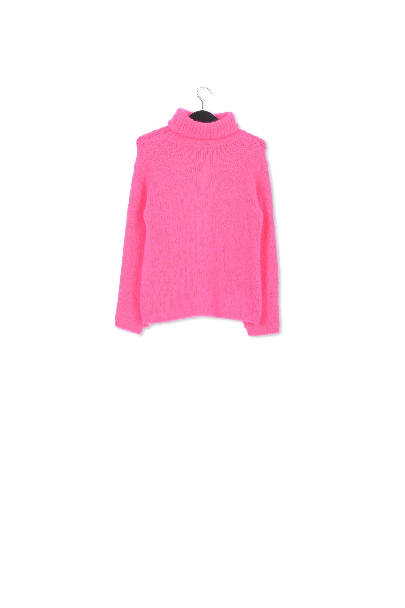 Pull à col roulé en mohair mélangé rose néon RE—SSENTIEL | Essentiel second hand
