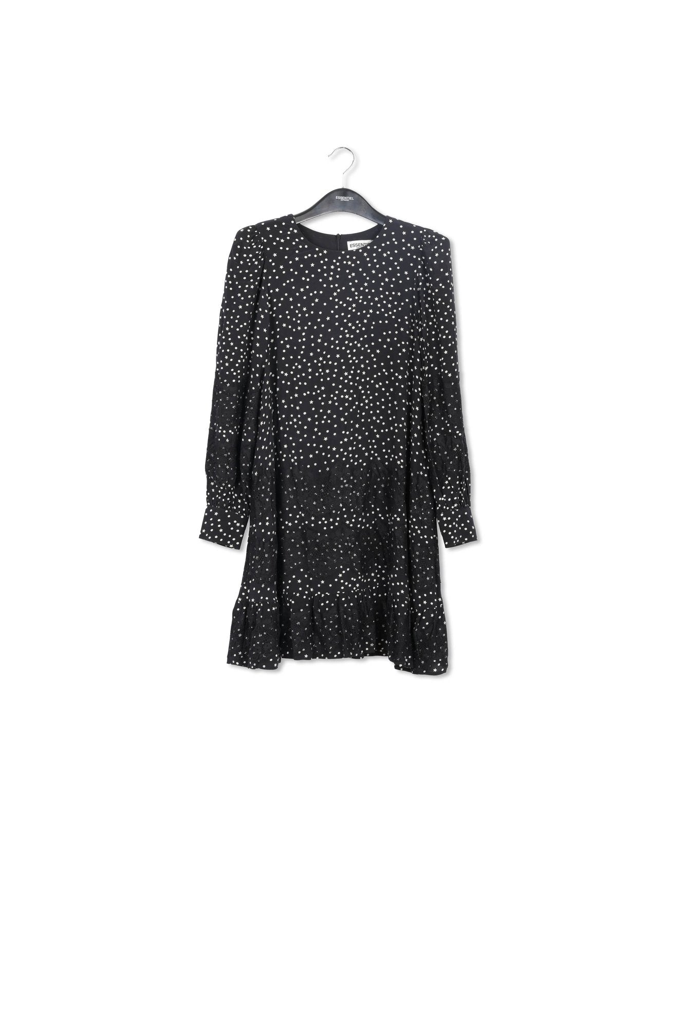 Mini robe noire à dentelle RE—SSENTIEL | Essentiel second hand