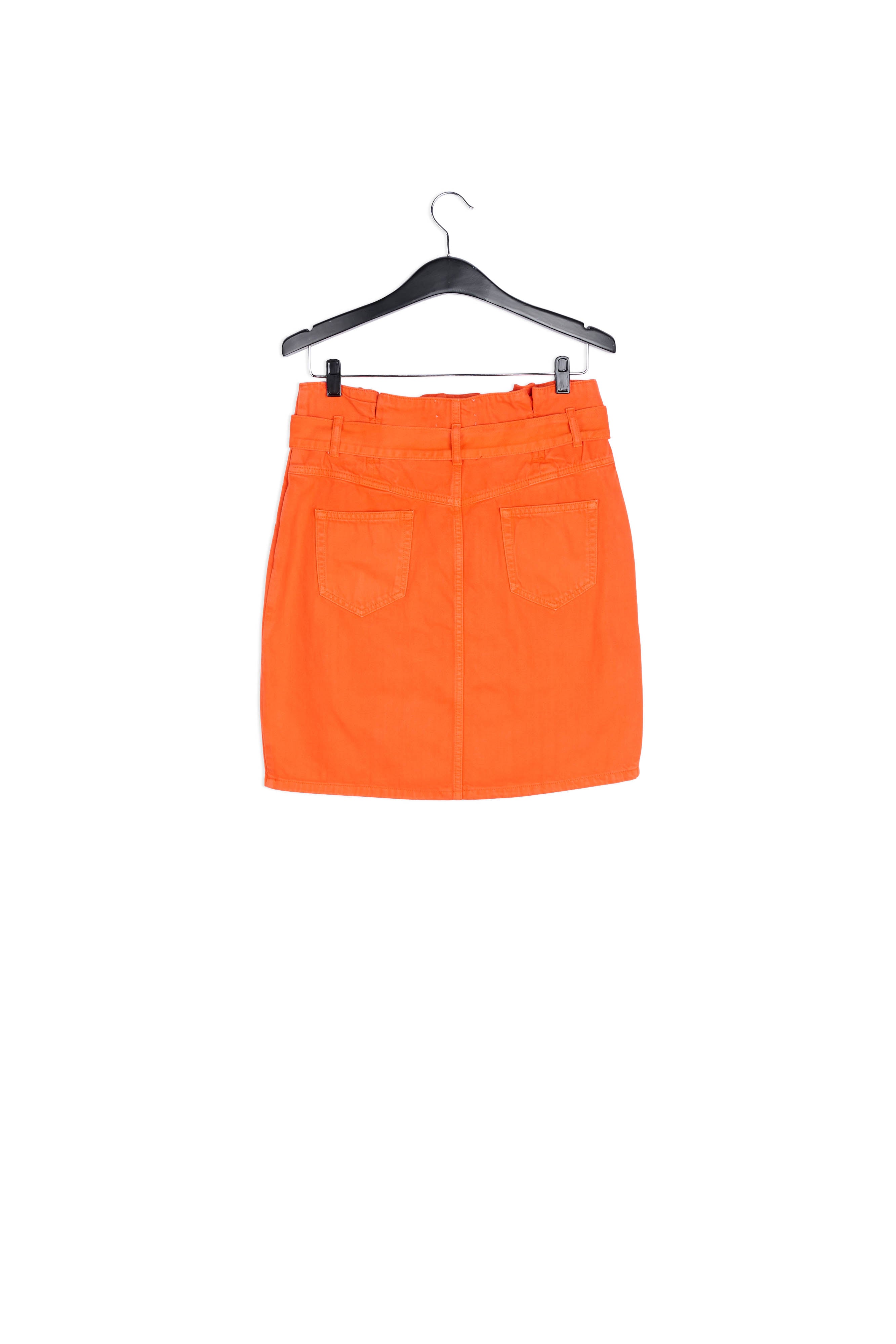 Orange high-waisted mini skirt RE—SSENTIEL | Essentiel second hand