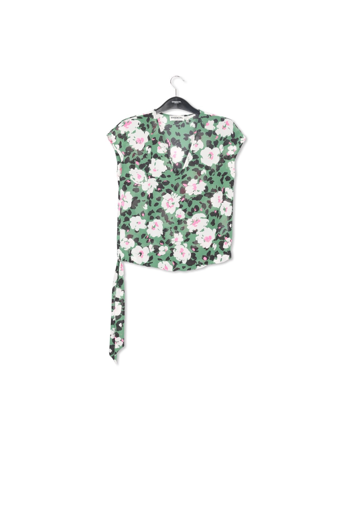 Top vert à imprimé floral RE—SSENTIEL | Essentiel second hand