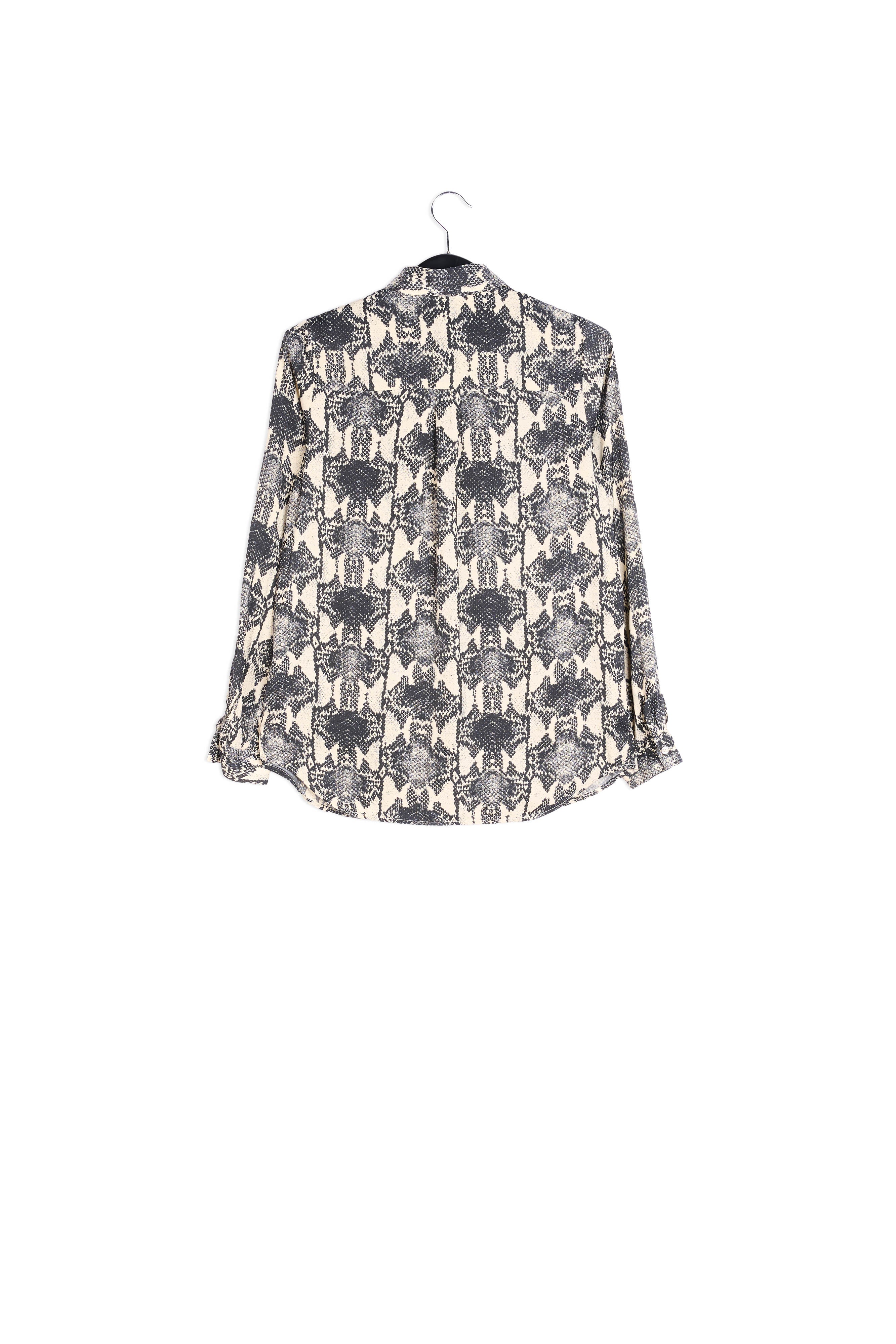 Off-white shirt with snake print RE—SSENTIEL | Essentiel second hand