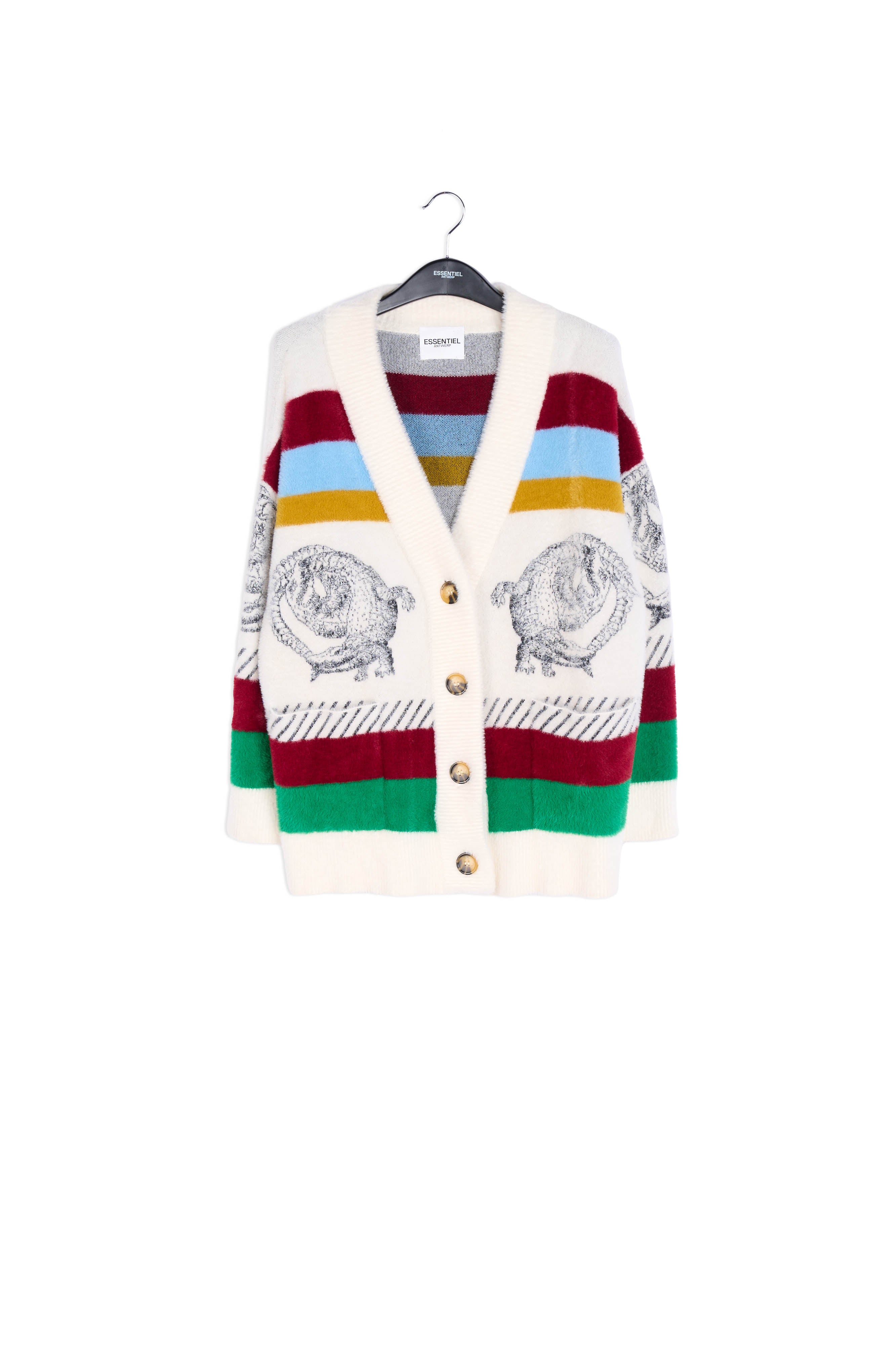 Soft stripes cardigan RE—SSENTIEL | Essentiel second hand