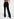 Pantalon droit noir en viscose-satin Faume - seconde main