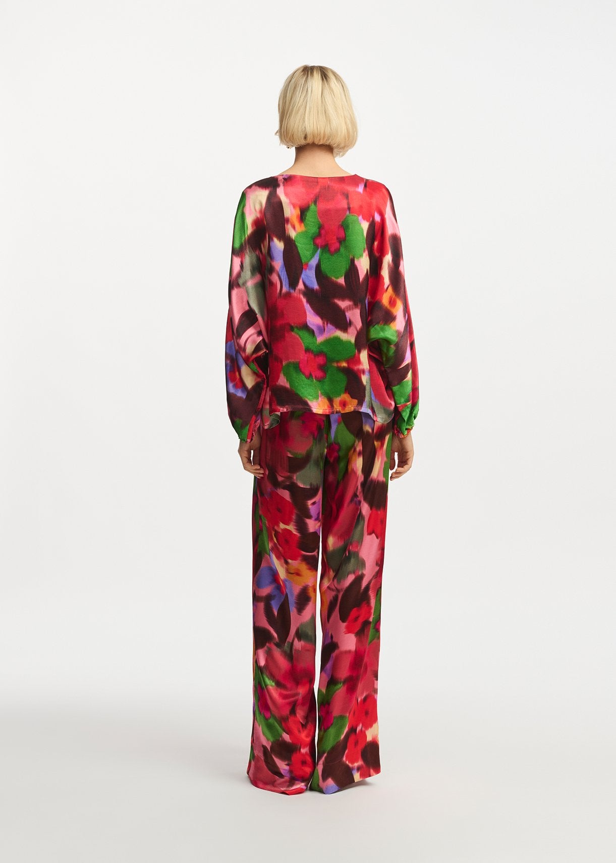 Multicolor floral print oversized top RE—SSENTIEL | Essentiel second hand