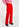 Pantalon rouge taille haute et jambes larges Faume - seconde main