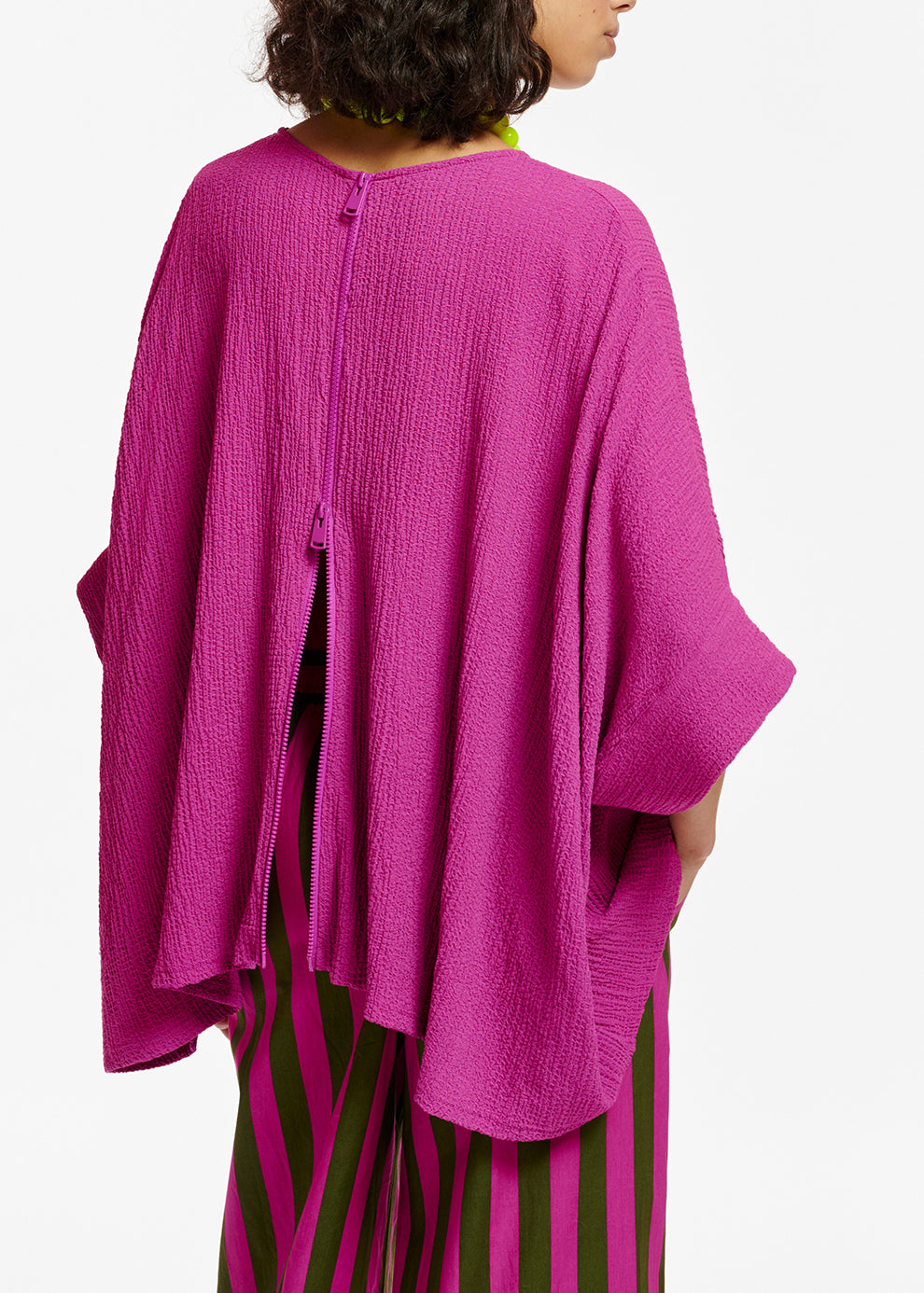 Top oversize en cloqué violet RE—SSENTIEL | Essentiel second hand