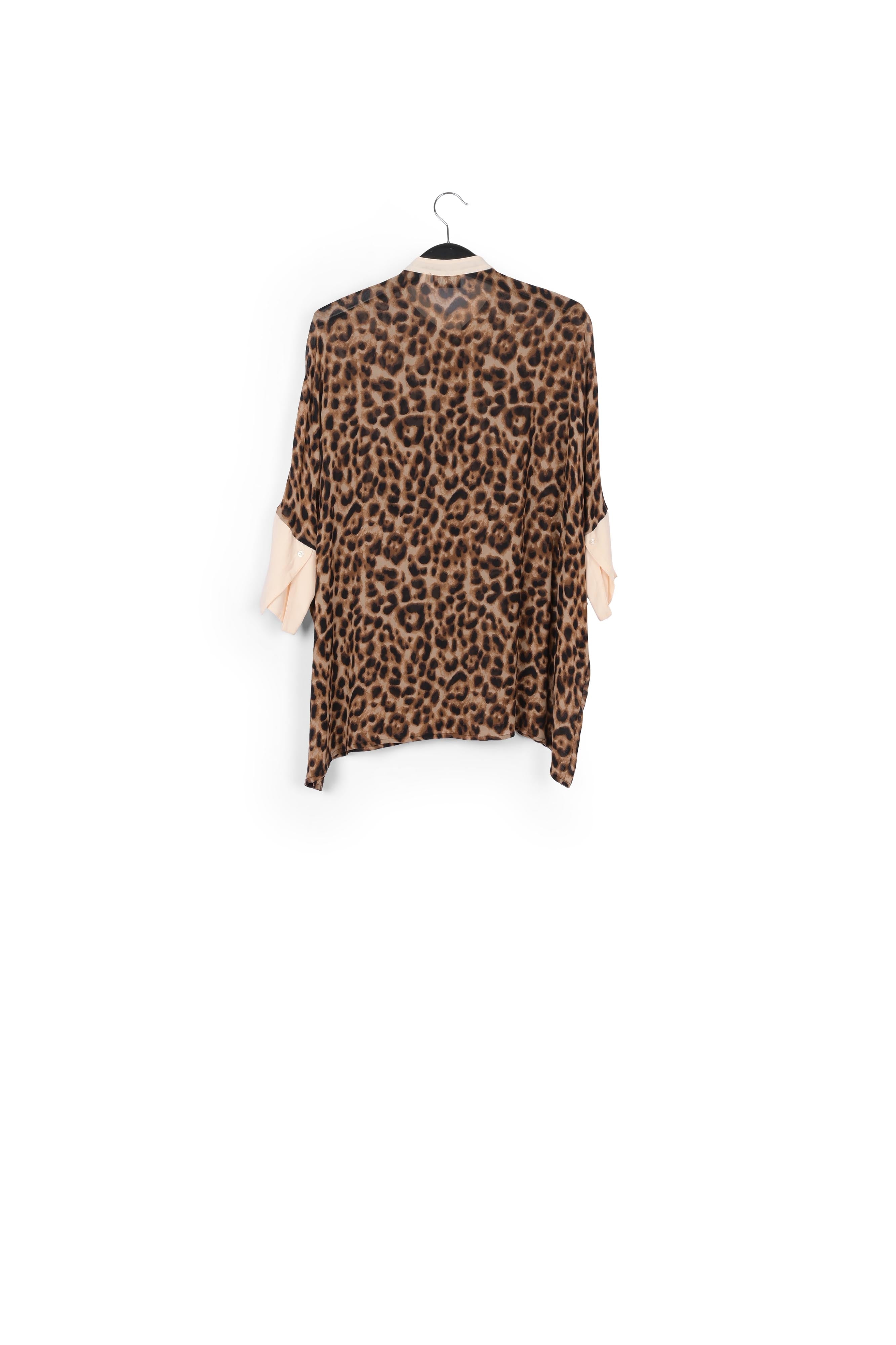Oversized shirt with leopard print RE—SSENTIEL | Essentiel second hand