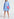 Mini robe bleu clair en popeline avec strass Faume - seconde main