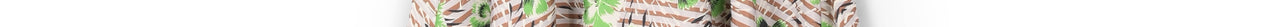 Stripe and green floral print A-line skirt Faume - seconde main