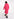 Neon pink midi-length mohair-blend cardigan Faume - seconde main