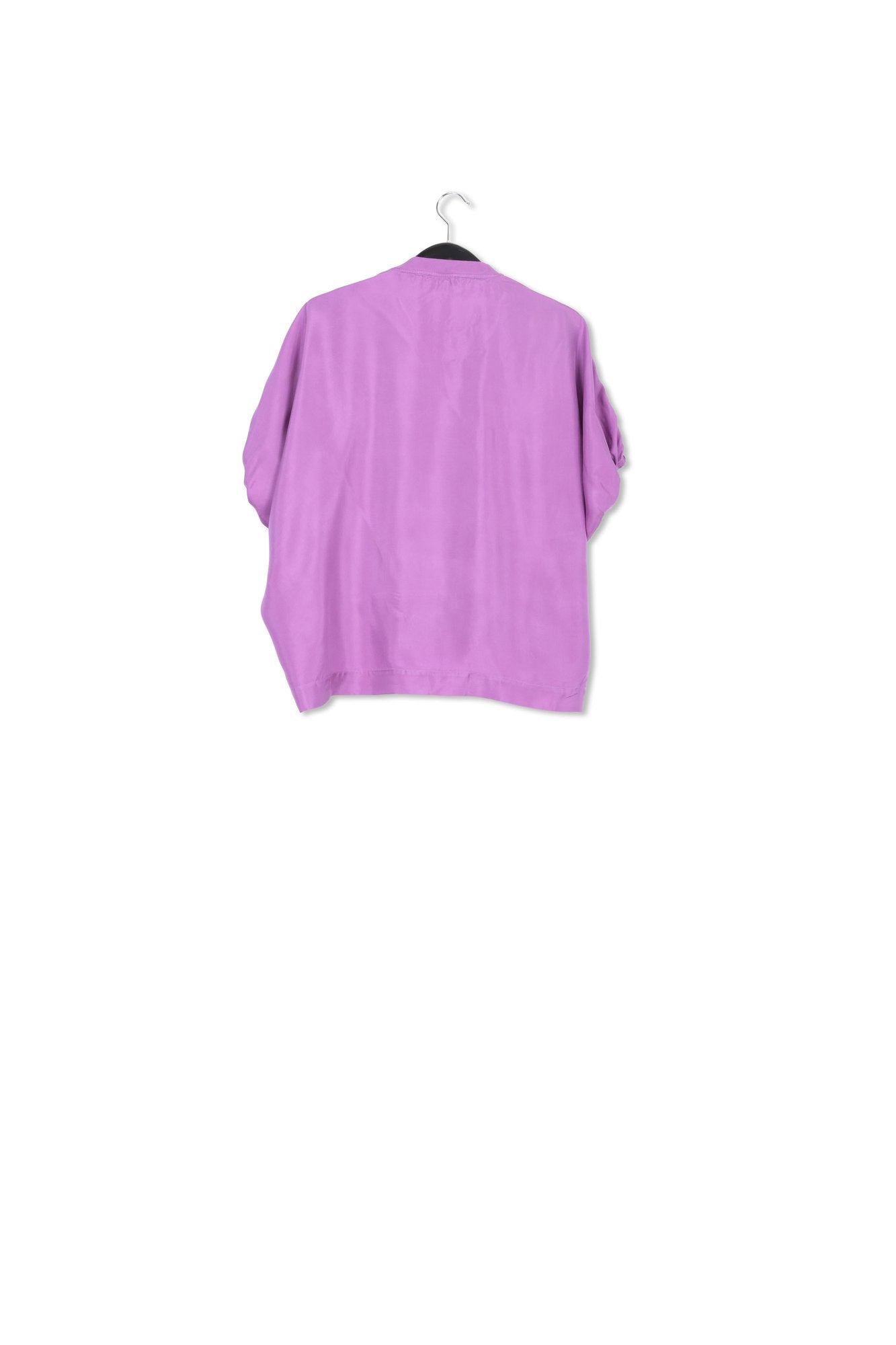Purple T-shirt with silk back panel RE—SSENTIEL | Essentiel second hand