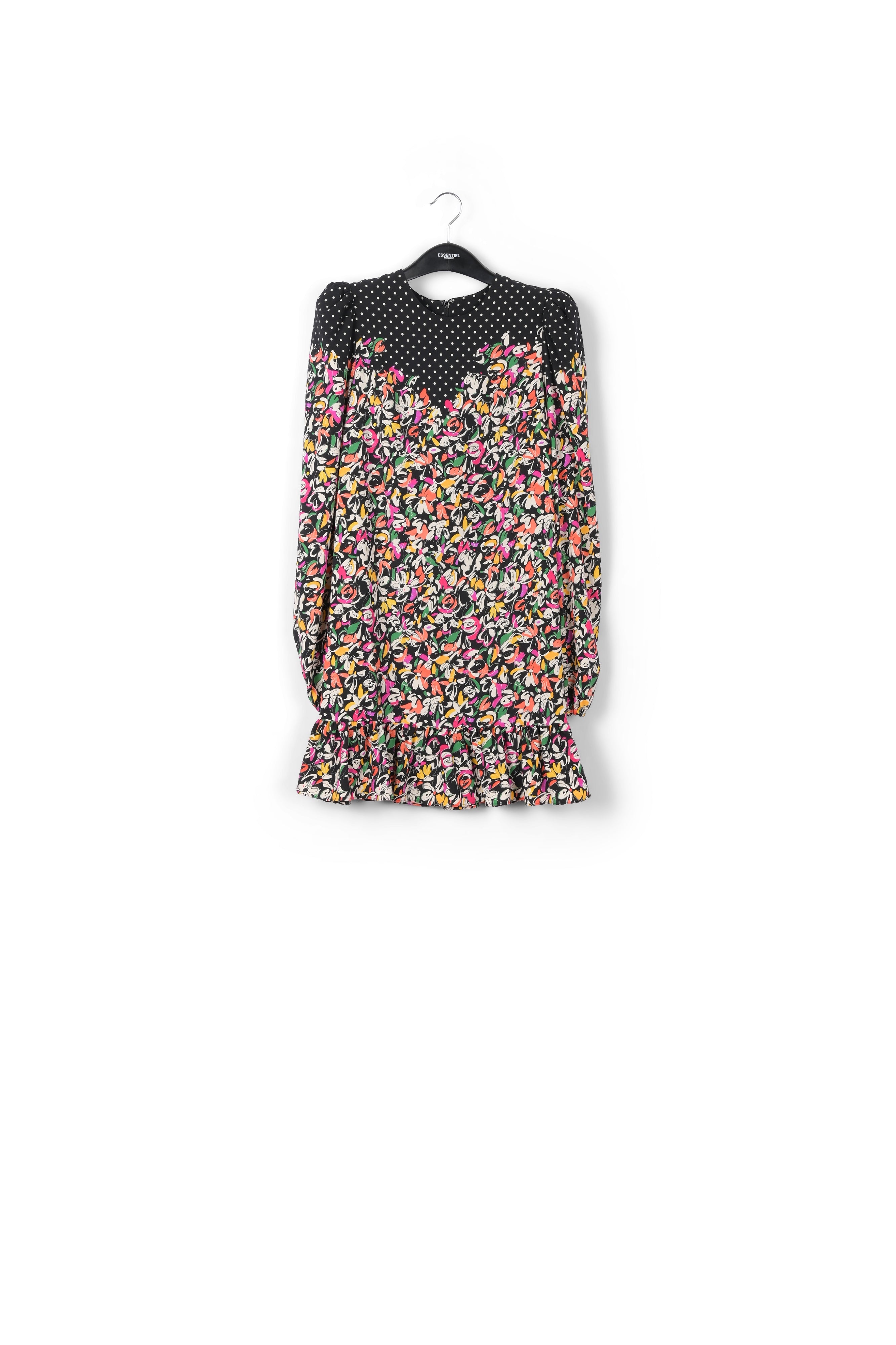 Colorful floral and polka-dot mixed-print dress RE—SSENTIEL | Essentiel second hand