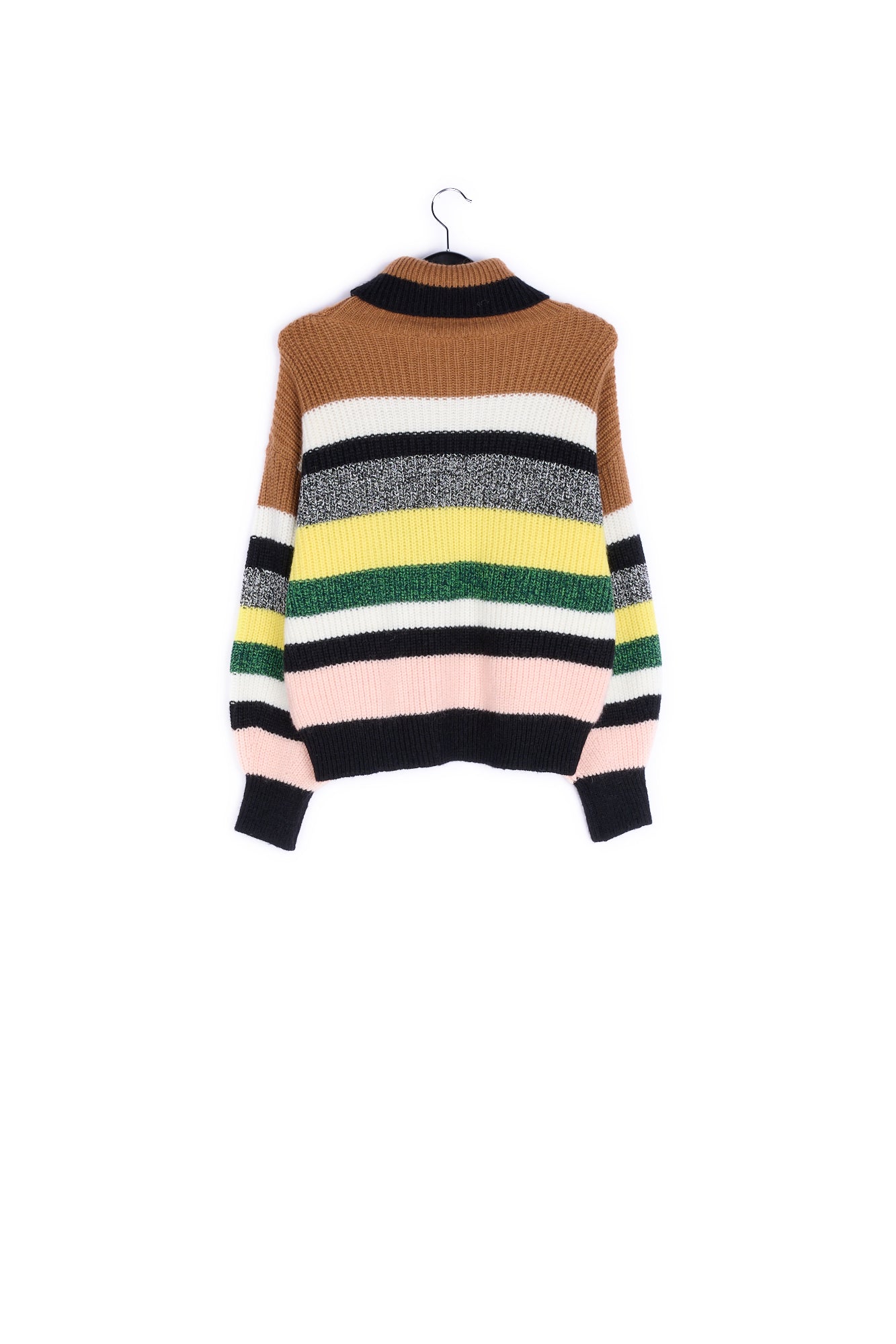 Striped wool-blend turtleneck sweater RE—SSENTIEL | Essentiel second hand